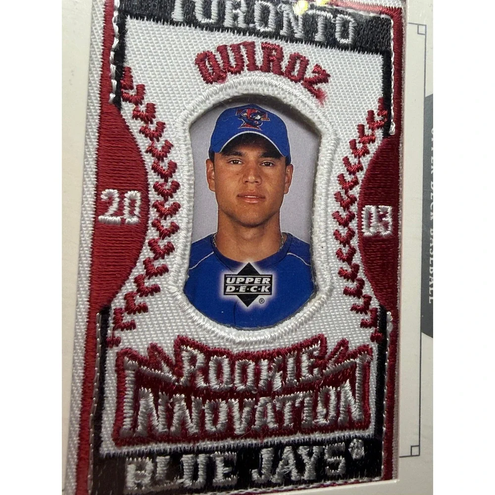 2003 Upper Deck Patch Collection Guillermo Quiroz Rookie Innovation Blue Jays